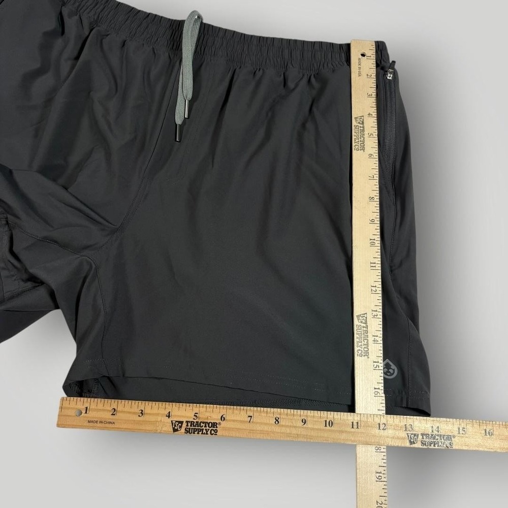 Tasc Shorts Mens 2XL Black Mesh Lined Running Athletic Drawstring Pockets - Picture 3 of 9